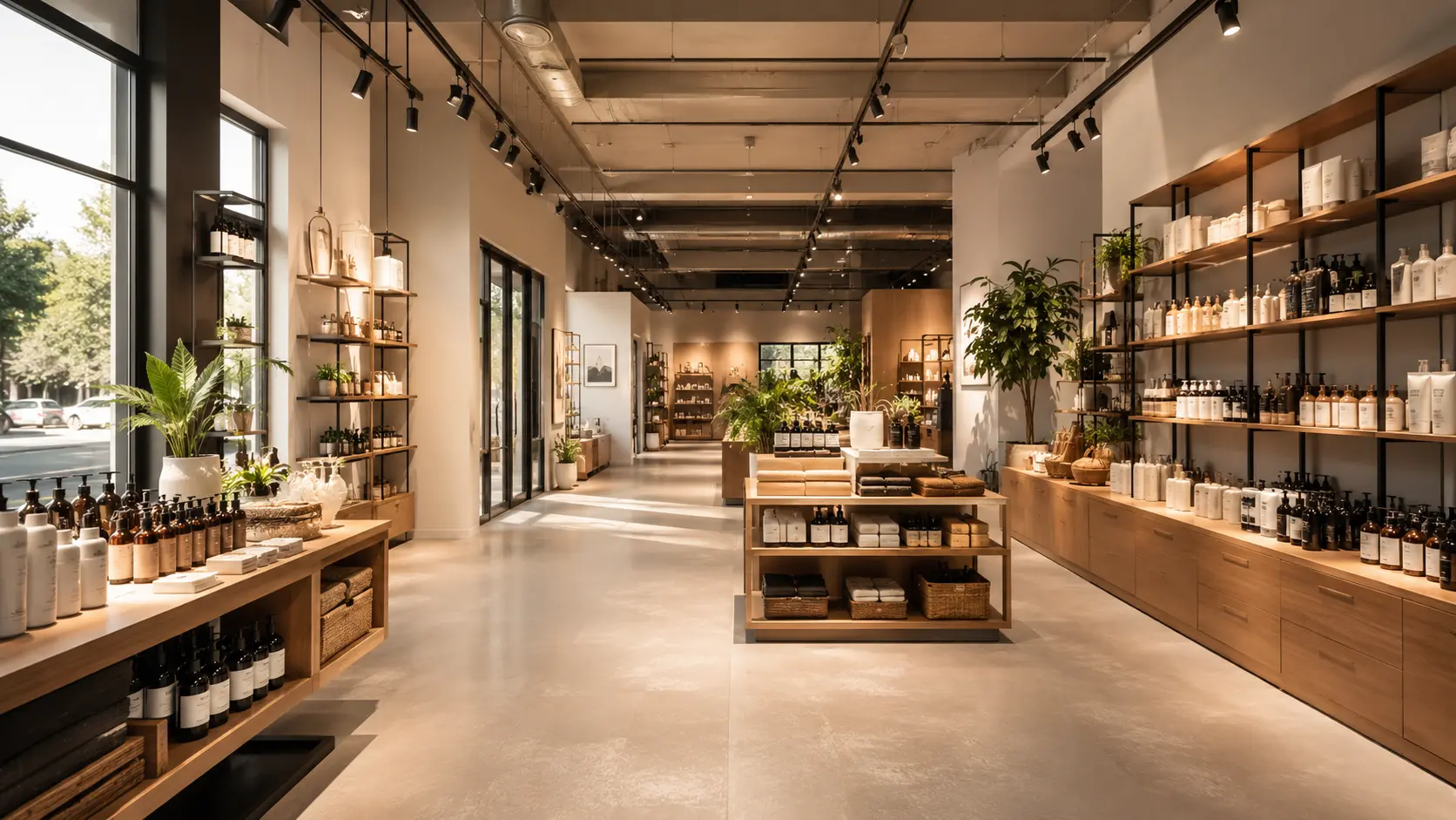 Contemporary Melbourne retail shop layout with customer display areas