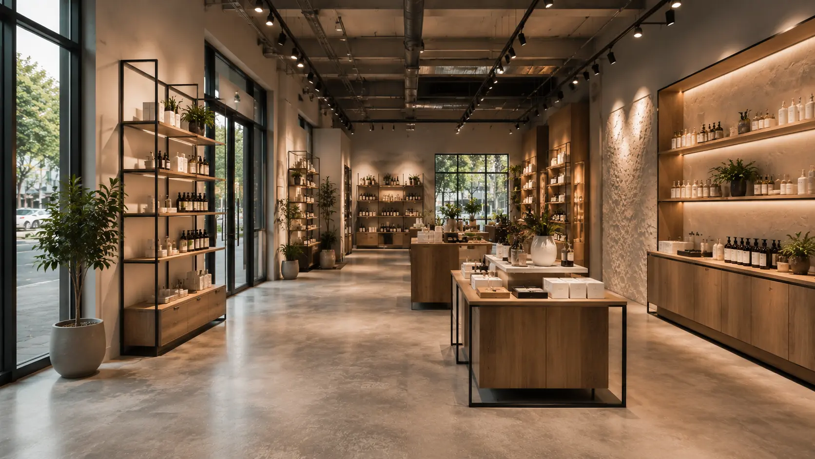 Commercial retail flooring and lighting installation in Melbourne