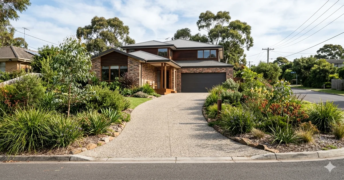 Concrete driveway at a Melbourne home — Naxan Renovations