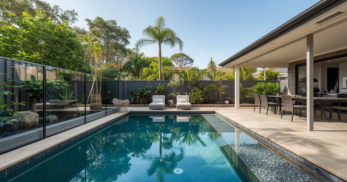 Glass pool fencing in a Melbourne backyard — Naxan Renovations