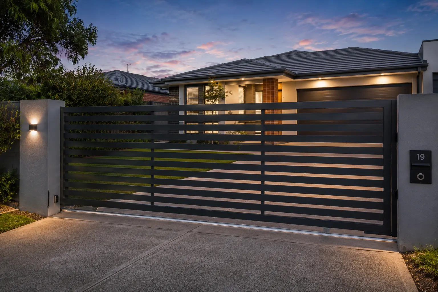 aluminium driveway gate installation melbourne