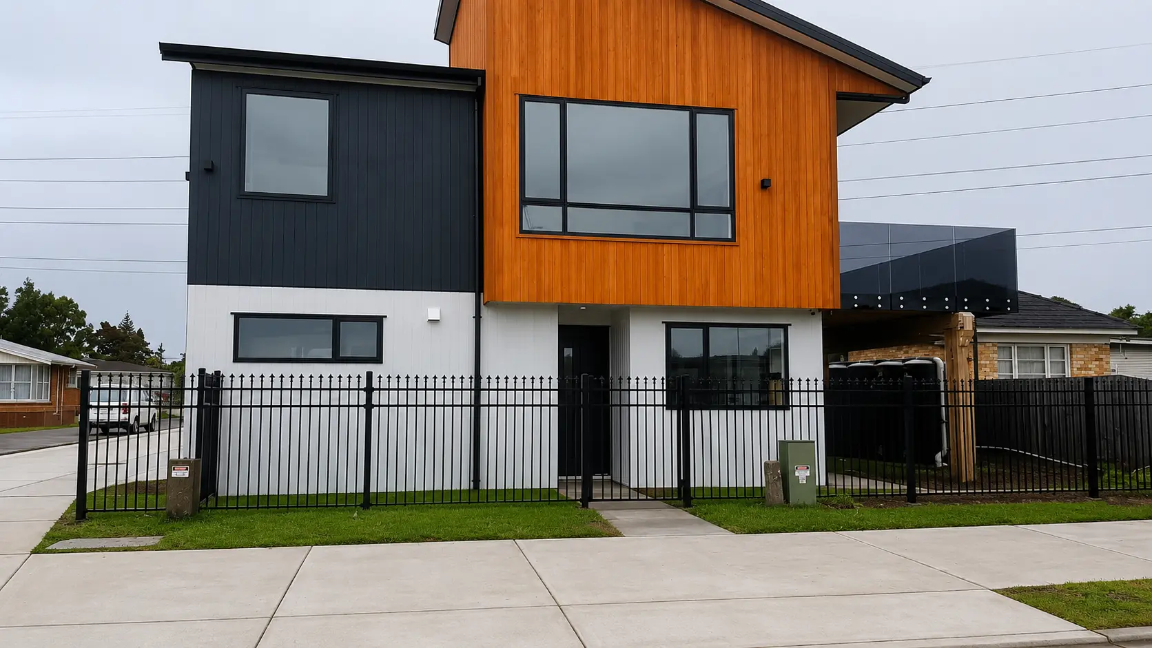 aluminium fencing and automated gate installation in Braybrook, Melbourne