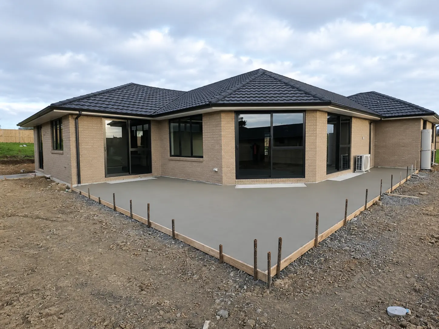 backyard concreting far