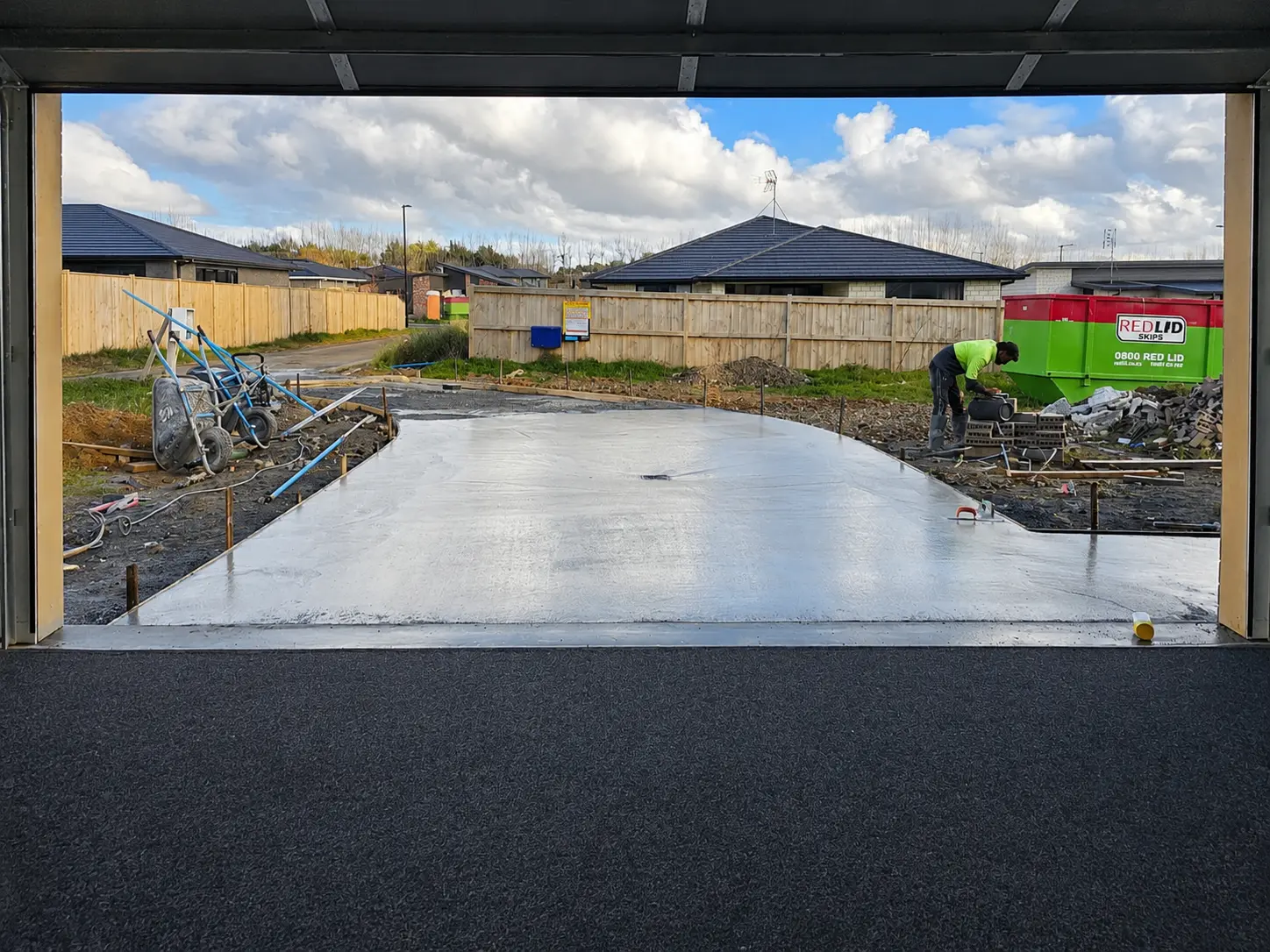driveway concreting in progress 3