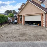 concrete driveway before